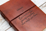 Buddha If You Want To Fly Quote Leather Journal - 8x6 Size by Soothi