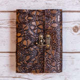 Floral Embossed Latch Journal by Soothi