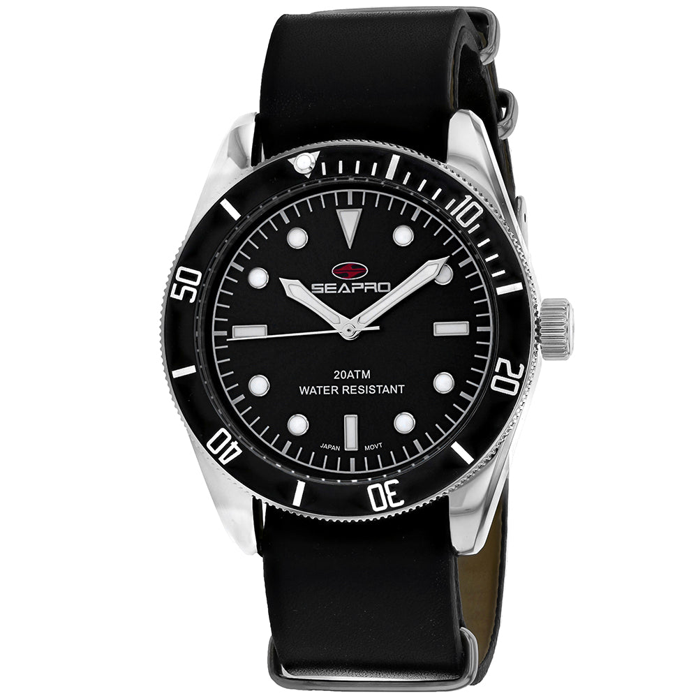 Seapro Men's Revival Black Dial Watch - SP0302 by Balec Group