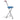 Lightweight Adjustable Folding Cane Seat with Light-Blue