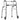 Aluminum Heavy-Duty Folding Wheeled Stand-Assist Walker-Gray