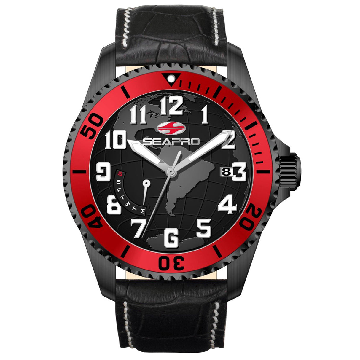 Seapro Men's Voyager Black Dial Watch - SP2745 by Balec Group