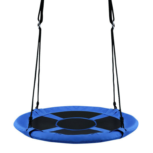 40 Inch Flying Saucer Tree Swing Indoor Outdoor Play Set-Blue