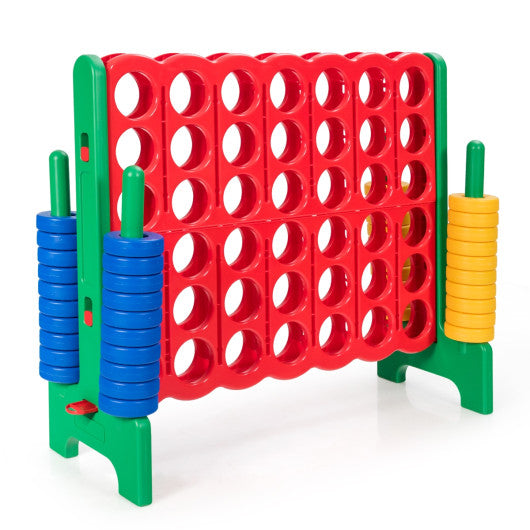 Jumbo 4-to-Score Giant Game Set with 42 Jumbo Rings and Quick-Release Slider-Green