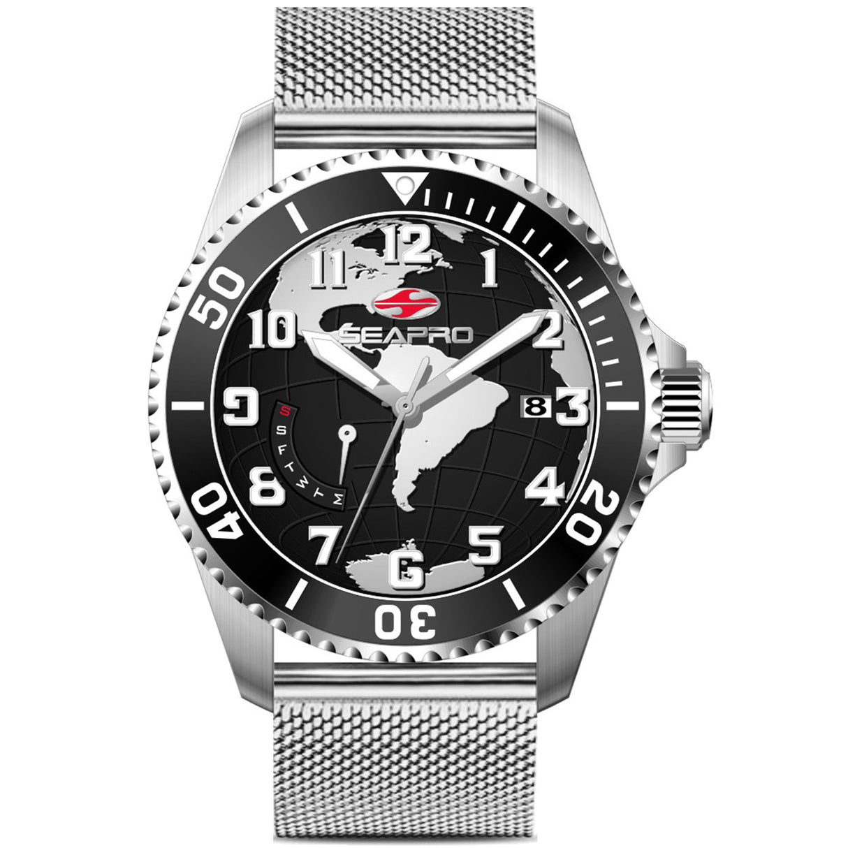 Seapro Men's Voyager Black Dial Watch - SP4761 by Balec Group