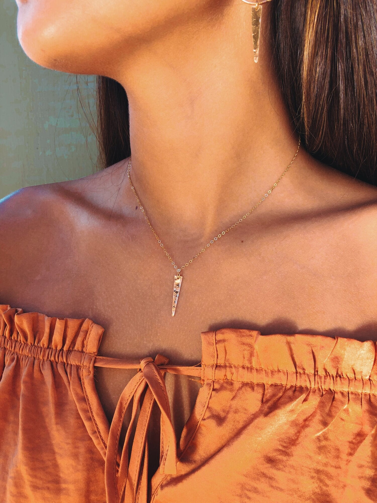 Dainty Lil Spike Necklace by Toasted Jewelry