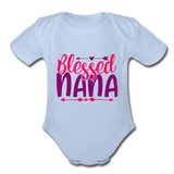 Blessed nana Short Sleeve Baby Bodysuit by Tshirt Unlimited