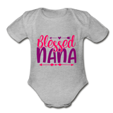 Blessed nana Short Sleeve Baby Bodysuit by Tshirt Unlimited