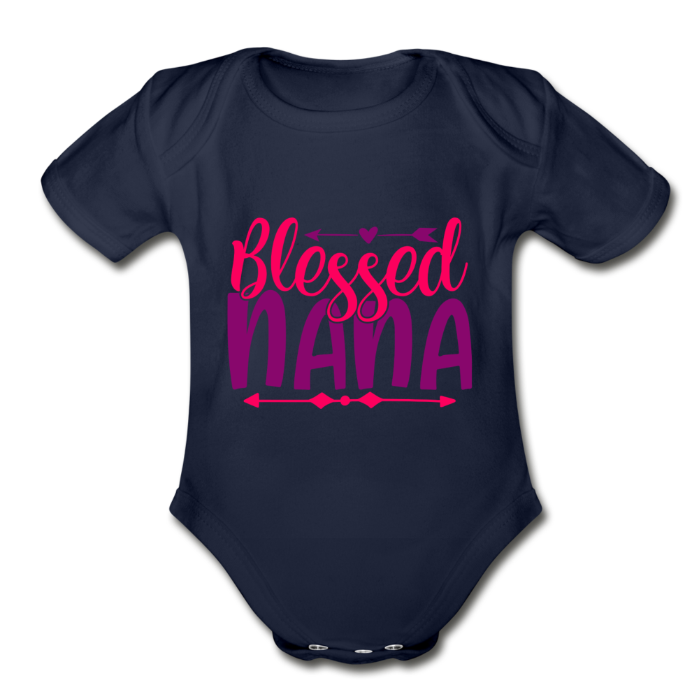 Blessed nana Short Sleeve Baby Bodysuit by Tshirt Unlimited