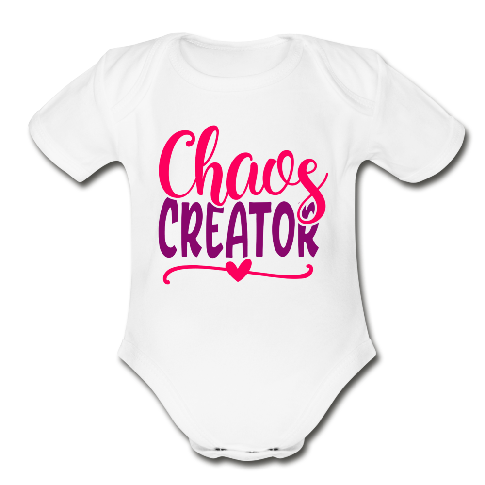 Chaos Creator Short Sleeve Baby Bodysuit by Tshirt Unlimited