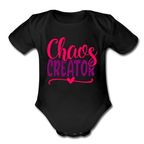 Chaos Creator Short Sleeve Baby Bodysuit by Tshirt Unlimited