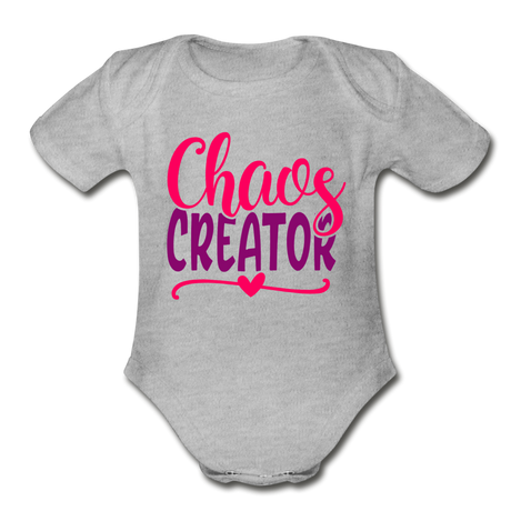 Chaos Creator Short Sleeve Baby Bodysuit by Tshirt Unlimited