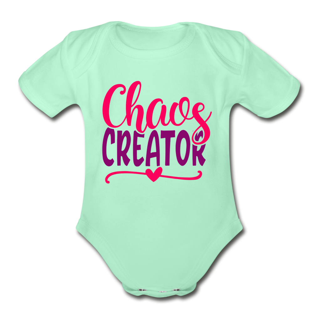 Chaos Creator Short Sleeve Baby Bodysuit by Tshirt Unlimited