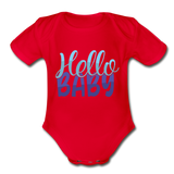 Hello Baby Short Sleeve Baby Bodysuit by Tshirt Unlimited