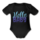 Hello Baby Short Sleeve Baby Bodysuit by Tshirt Unlimited