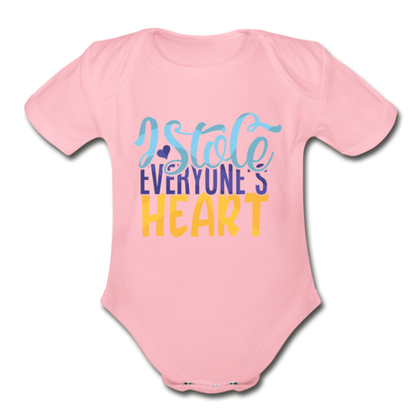 I stole everyone's Heart Short Sleeve Baby Bodysuit by Tshirt Unlimited