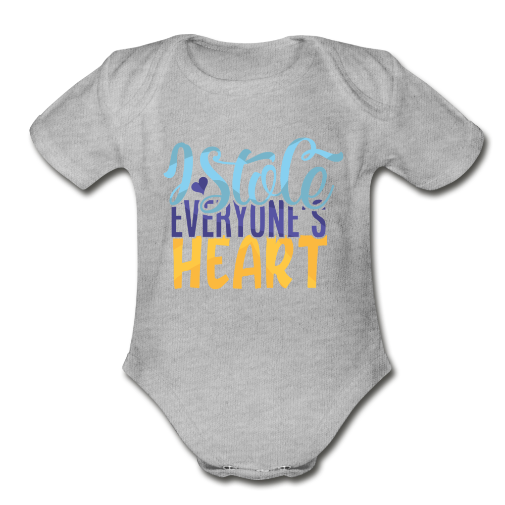 I stole everyone's Heart Short Sleeve Baby Bodysuit by Tshirt Unlimited