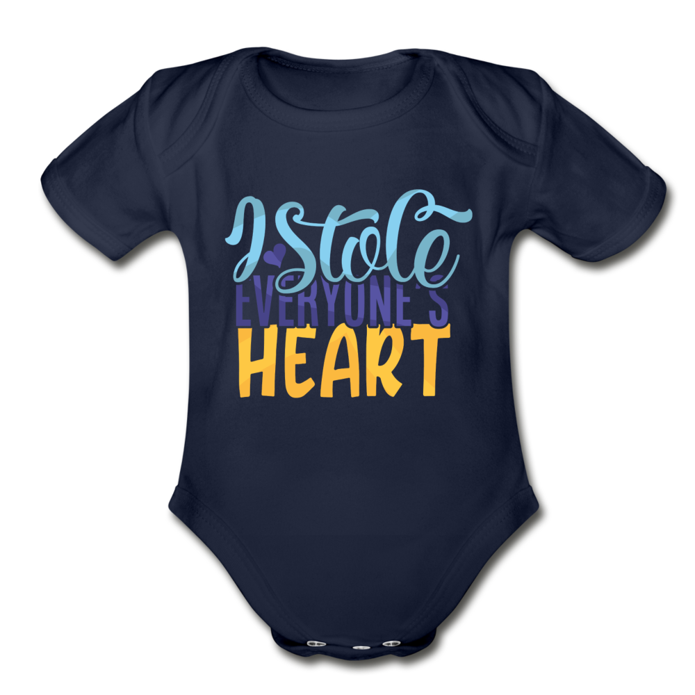 I stole everyone's Heart Short Sleeve Baby Bodysuit by Tshirt Unlimited