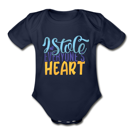 I stole everyone's Heart Short Sleeve Baby Bodysuit by Tshirt Unlimited