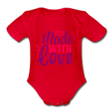 Made With Love Baby Bodysuit by Tshirt Unlimited