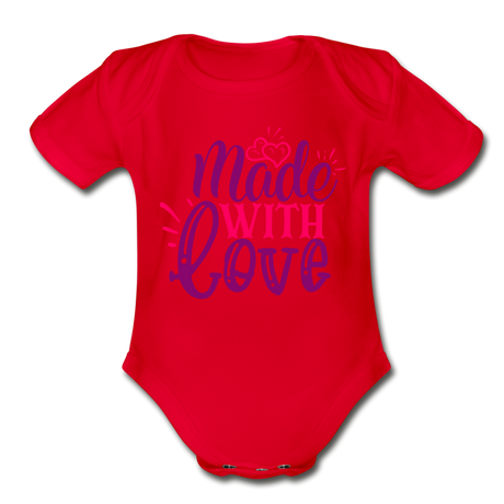 Made With Love Baby Bodysuit by Tshirt Unlimited