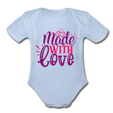 Made With Love Baby Bodysuit by Tshirt Unlimited