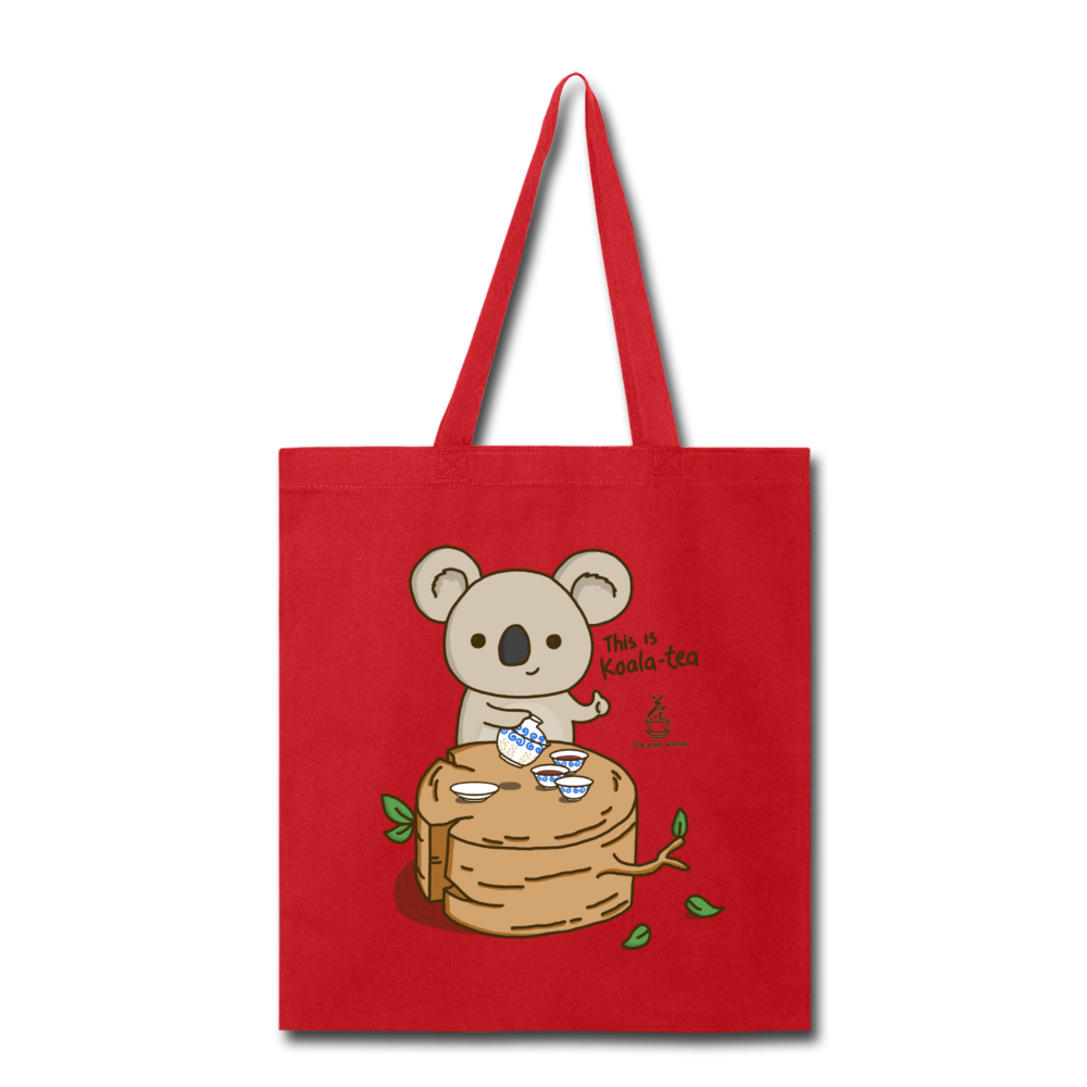 This is Koala-tea Tote Bag by Tea and Whisk