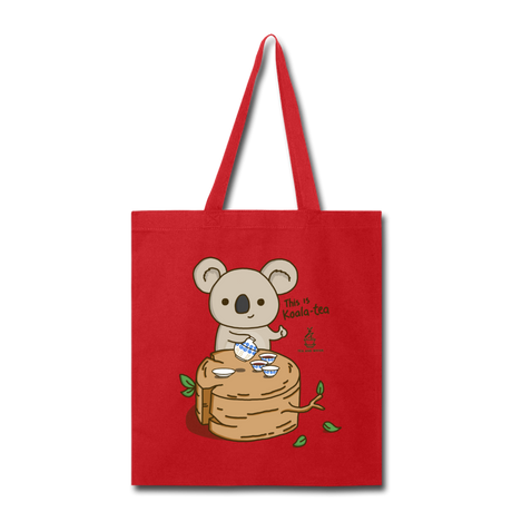 This is Koala-tea Tote Bag by Tea and Whisk