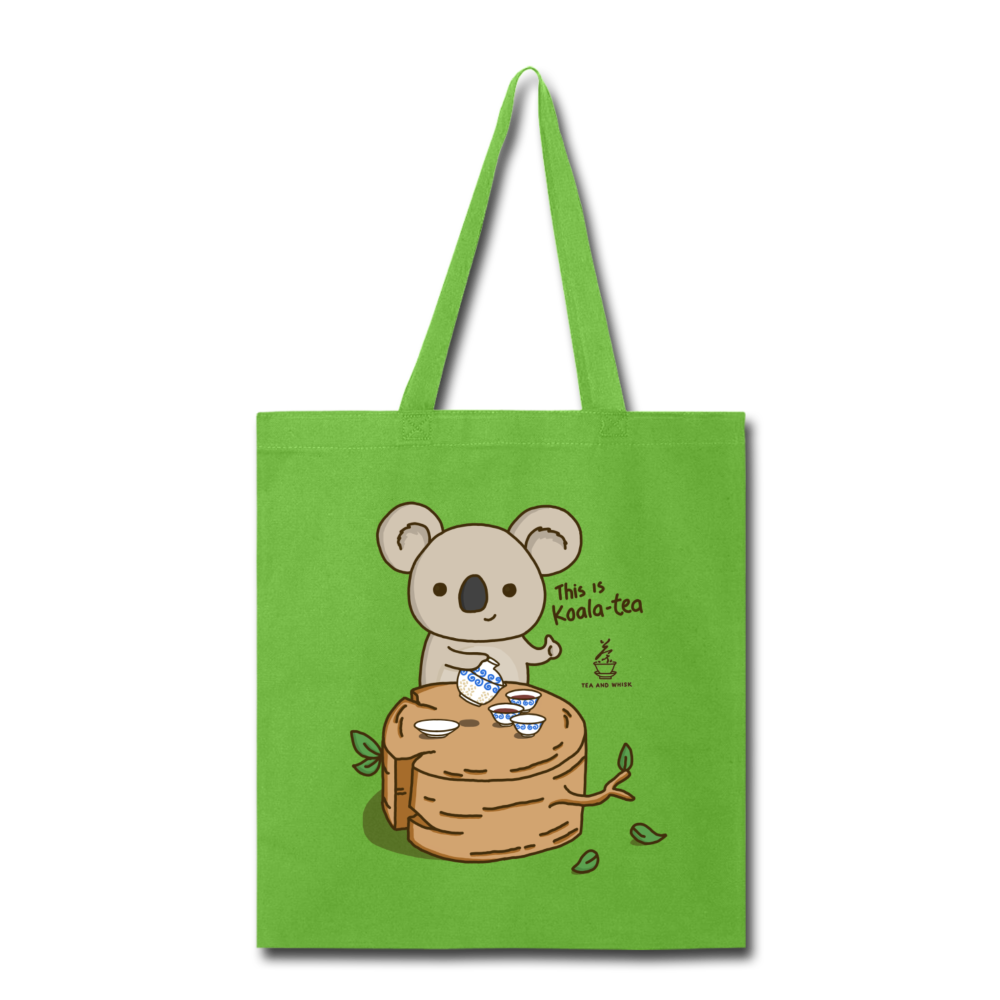 This is Koala-tea Tote Bag by Tea and Whisk