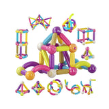 Contixo ST2 Kids Magnetic Stix Stick 68 PCs 3D Building Blocks by Contixo