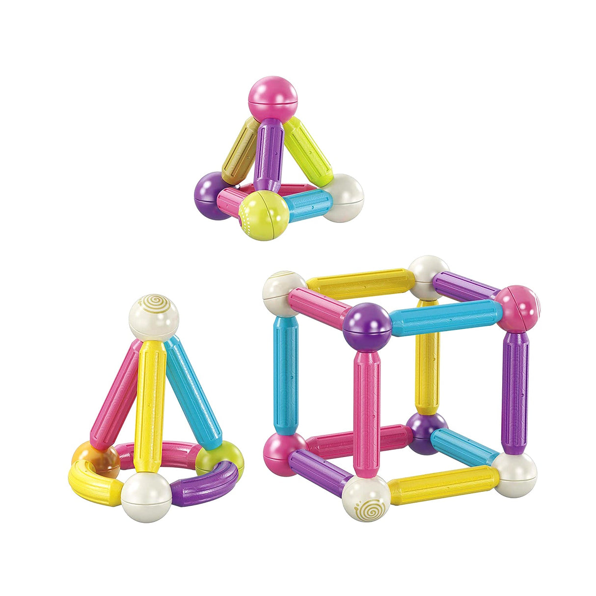 Contixo ST2 Kids Magnetic Stix Stick 68 PCs 3D Building Blocks by Contixo