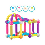 Contixo ST2 Kids Magnetic Stix Stick 68 PCs 3D Building Blocks by Contixo