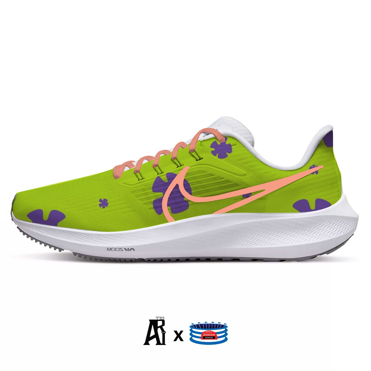 "Starfish" Nike Air Zoom Pegasus 39 Running Shoes by Stadium Custom Kicks