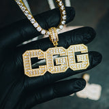 Custom Iced University Letter Pendant by Custom Gold Grillz