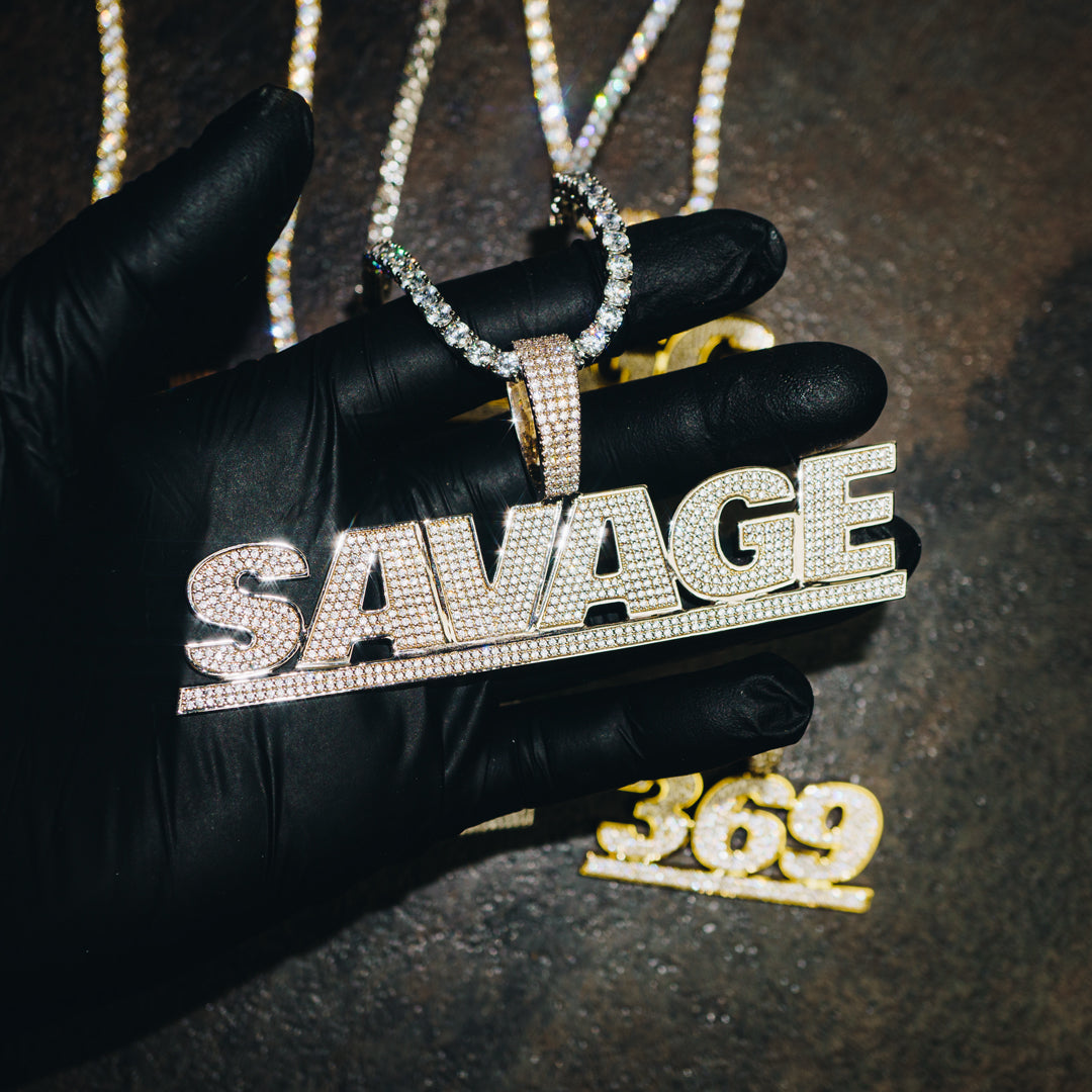 Custom Iced City Letter Pendant by Custom Gold Grillz