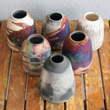 Suzu Ceramic Raku Pottery Vase by RAAQUU