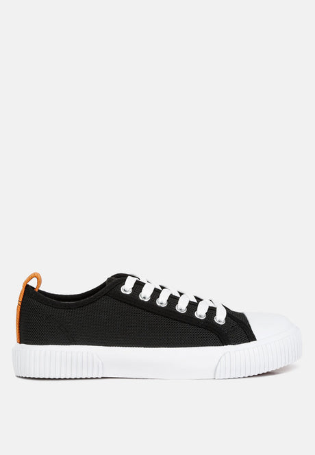 Sway Chunky Sole Knitted Textile Sneakers by London Rag