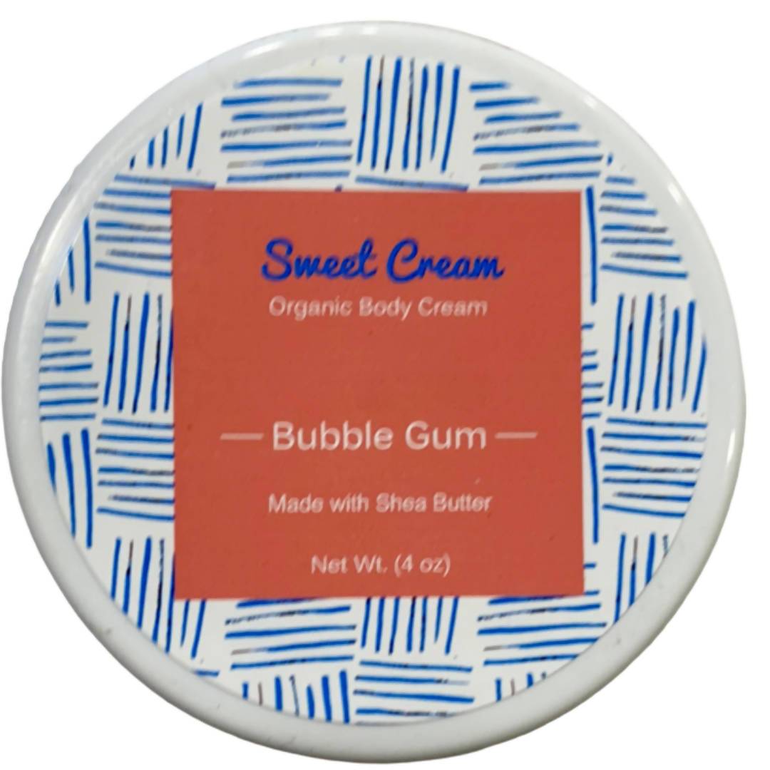 Sweet Cream Bubble Gum Body Cream Jars - 2 jars x 4oz by Farm2Me