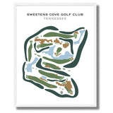 Sweetens Cove Golf Club, Tennessee - Printed Golf Courses by Golf Course Prints