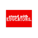 Stand with Educators Sticker by Kind Cotton