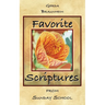 Favorite Scriptures: from Sunday School