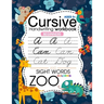 Trace Letters: Cursive Handwriting Workbook for kids beginners (Zoo): Preschool writing Workbook with Sight words for Pre K, Kinderga