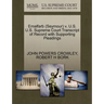 Emalfarb (Seymour) V. U.S. U.S. Supreme Court Transcript of Record with Supporting Pleadings