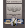 Gross Income Tax Division, State of Indiana, Petitioner, V. Eileen Elizabeth Strauss. U.S. Supreme Court Transcript of Record with Supporting Pleading