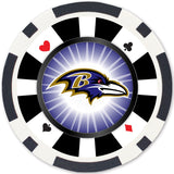 Baltimore Ravens 100 Piece Poker Chips by MasterPieces Puzzle Company INC