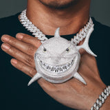 Tekashi 6ix9ine’s Iced Out Shark Pendant (Large Size 5 Inch Tall) by Bling Proud | Urban Jewelry Online Store