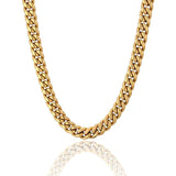 The Golden Age® - 8mm Miami Cuban Link Chain 18K Gold Plated by Bling Proud | Urban Jewelry Online Store