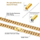 The Golden Age® - 8mm Miami Cuban Link Chain 18K Gold Plated by Bling Proud | Urban Jewelry Online Store