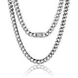 The Stormtrooper®- 10mm Miami Cuban Link Chain White Gold Plated by Bling Proud | Urban Jewelry Online Store