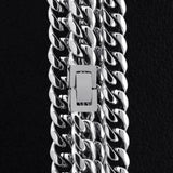 The Stormtrooper®- 10mm Miami Cuban Link Chain White Gold Plated by Bling Proud | Urban Jewelry Online Store